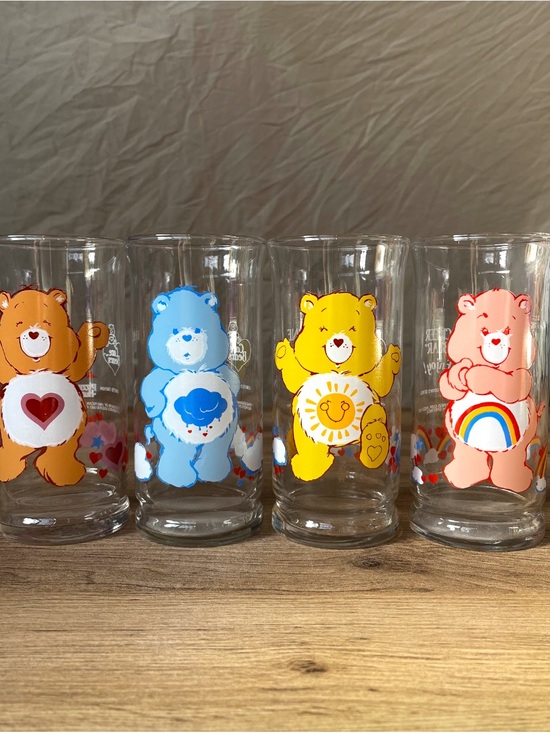 Care Bears Other - Care Bears Pizza Hut Vintage 1983 Glass Tumbler Set